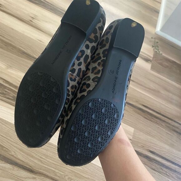 Adrienne Vittadini Women's Leopard Print Ballet Flats Size 6.5 Gray - Picture 4 of 7